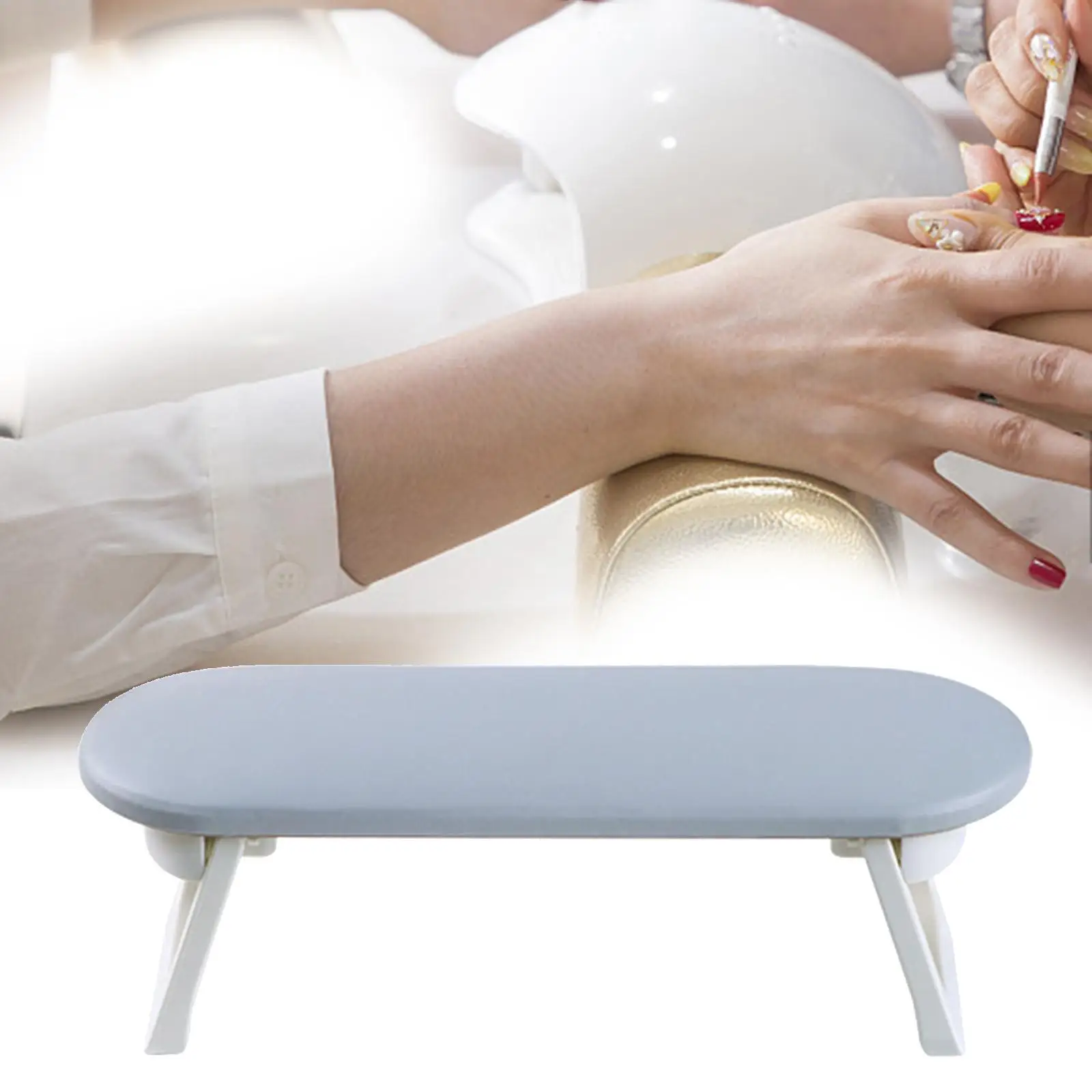 

Подставка для ногтей Складная износостойкая легко моющаяся удобная мягкая профессиональная подставка для ногтей для мастеров использован...