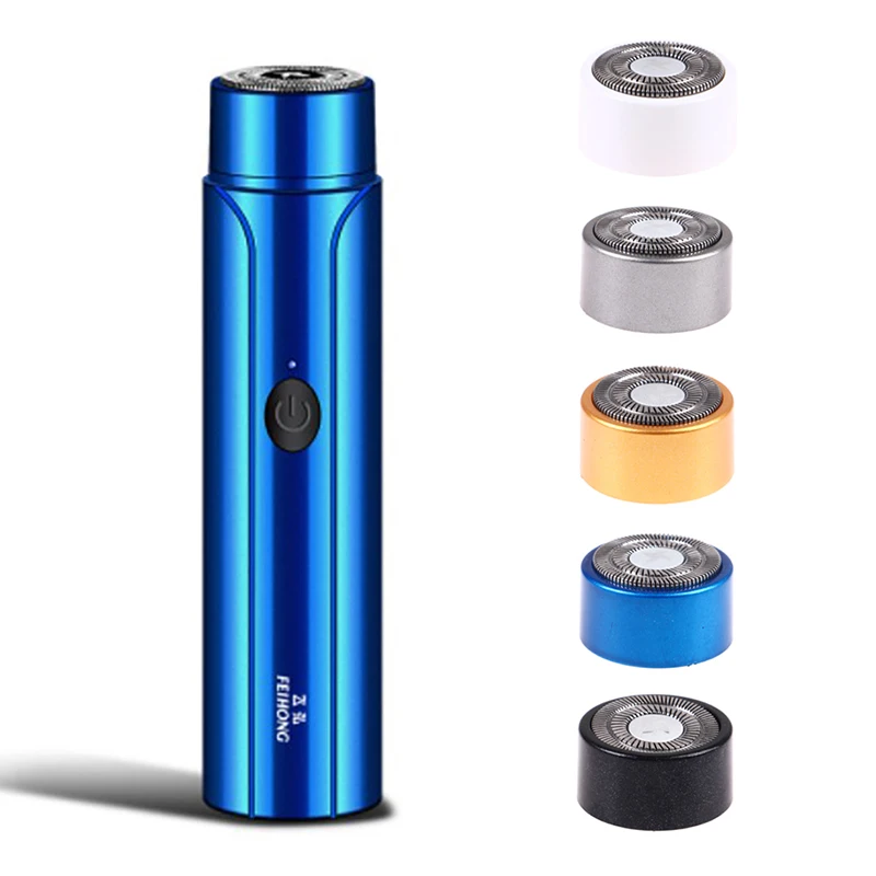 Head Replacement Portable Universal Men Wet And Dry Beard Trimmer Washable Round Shaver Rotary Head