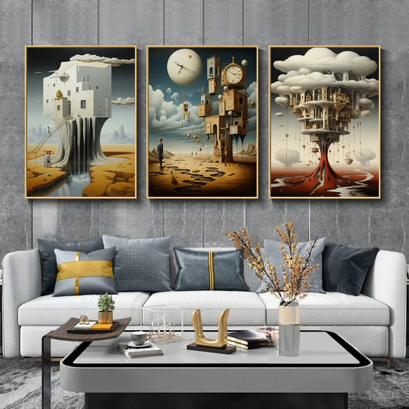 

Famous Surrealism By Salvador Dali Canvas Paintings Abstract Posters and Prints Wall Art Pictures for Living Room Decoration