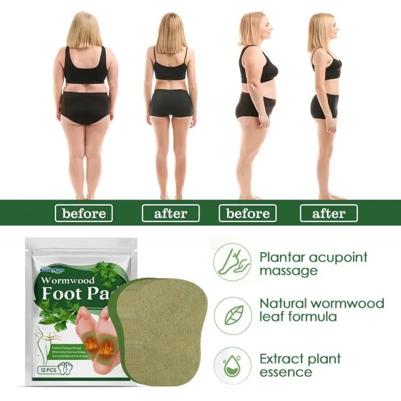 

12pcs Foot Deep Detoxifying Patch for Pressure Relief Natural Detoxification Foot Pad Toxin Cleaning Foot Care Product