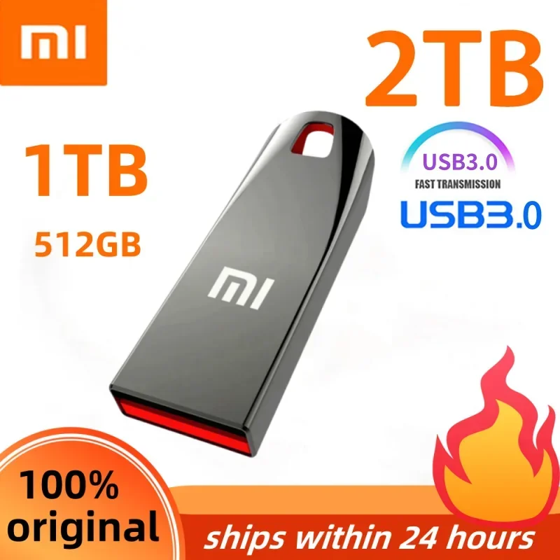 Металлические Usb-накопители Xiaomi 2 ТБ 3 0 высокоскоростная Флешка 1 512 ГБ