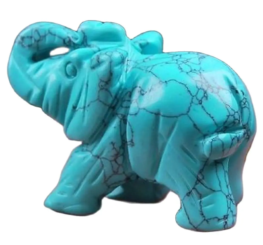 Бесплатная доставка, бирюзовый слон ручной работы, исцеление кристаллов, фигурка животного, размер: 5x3x2 см Бесплатная доставка, бирюзовый слон ручной работы, исцеление кристаллов, фигурка животного, размер: 5x3x2 см