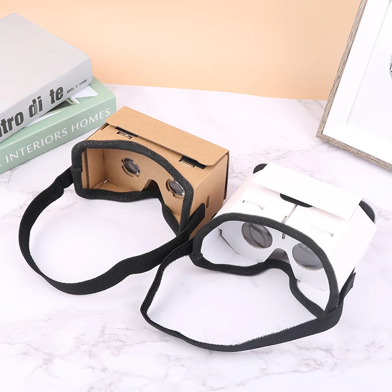 

Очки виртуальной реальности Google картонные очки 3D VR очки фильмы для смартфонов VR гарнитура
