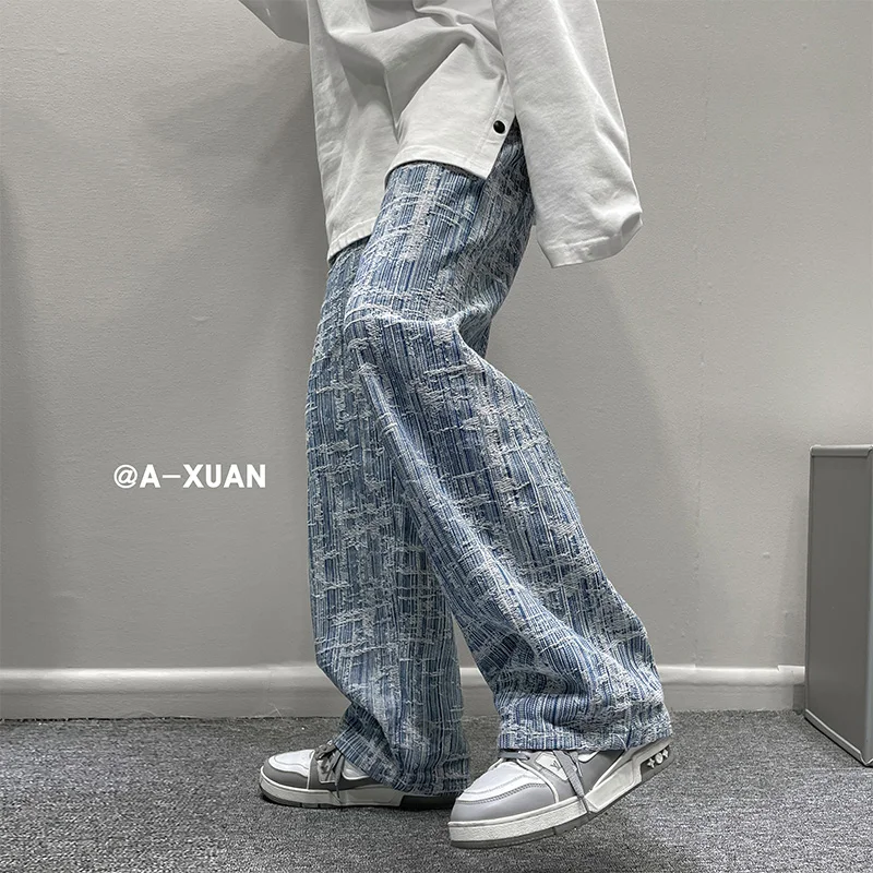 

Mens Jean Boys Man Wide Men's Vintage Male Korean Jeans Pants Men Trendyol Men´s Oversize Fashion Denim Baggy Jeans Streetwear