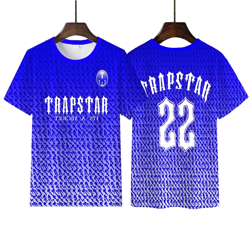 

2022 Men's Summer Gradient Sports T-shirt Fitness Jogging Wear Fashion 3D Print Short Sleeve Top Oversize Shirt