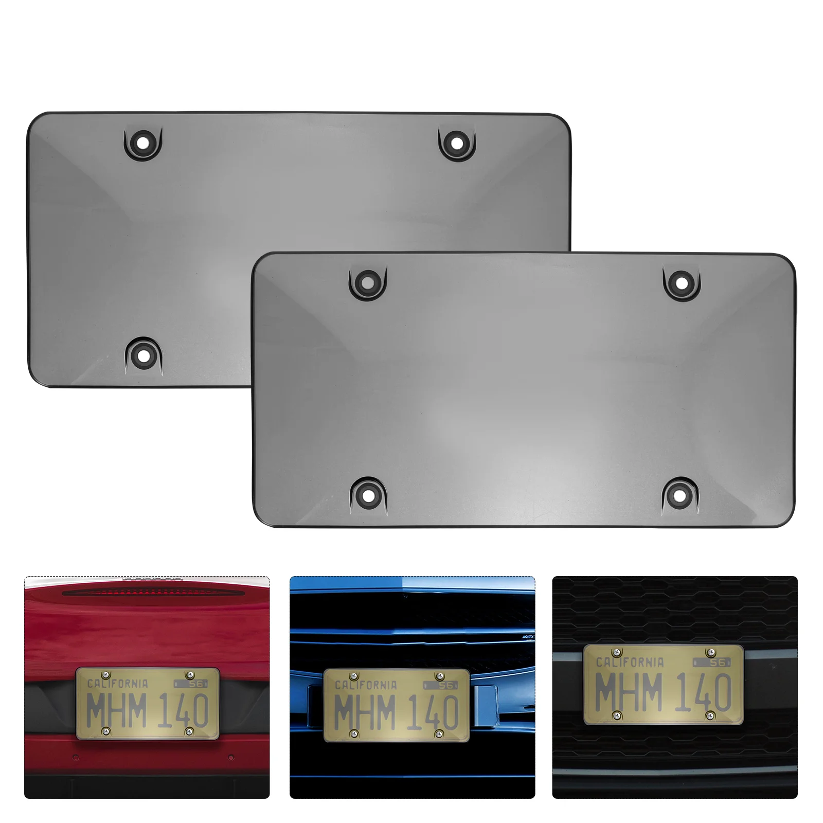 

2 Pcs Auto License Plate Covers License Plate Frame Number Plates Frames Auto Covers Registration Cars