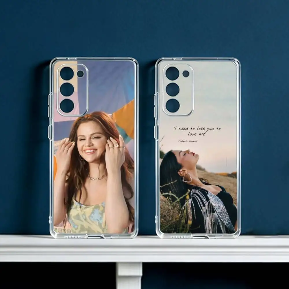 Фото Чехол для телефона S-Selena G-Gomez Singer для Samsung Galaxy S24 S25 S23 S22 S21 Plus S24 S25, прозрачный чехол-накладка №1