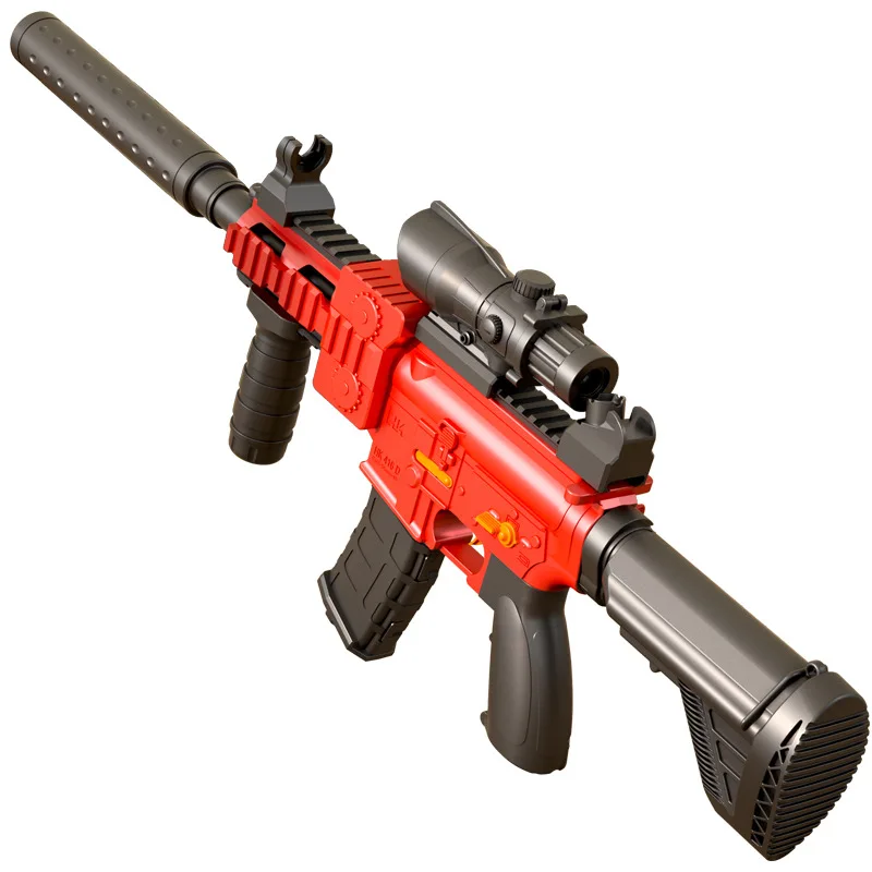 

M416 игрушечный пистолет электрическая мягкая пуля бластер черная пневматическая винтовка стрельба игрушка для детей игры на открытом возду...