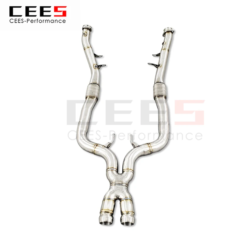 

CEES Exhaust System For Mercedes-Benz S63 W222 5.5T Headers Without Catalyst No cat Downpipe Manifold Stainless Steel