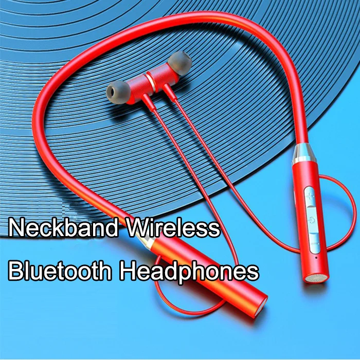 

Sports In-ear Hanging Neck Sports Bluetooth Wireless Headset Neckband Wireless Bluetooth Headphones With Microphone Waterproof