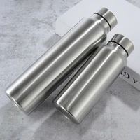 stainless steel sports water bottle cold water cup portable single wall vacuum travel cycling camping gym metal flask