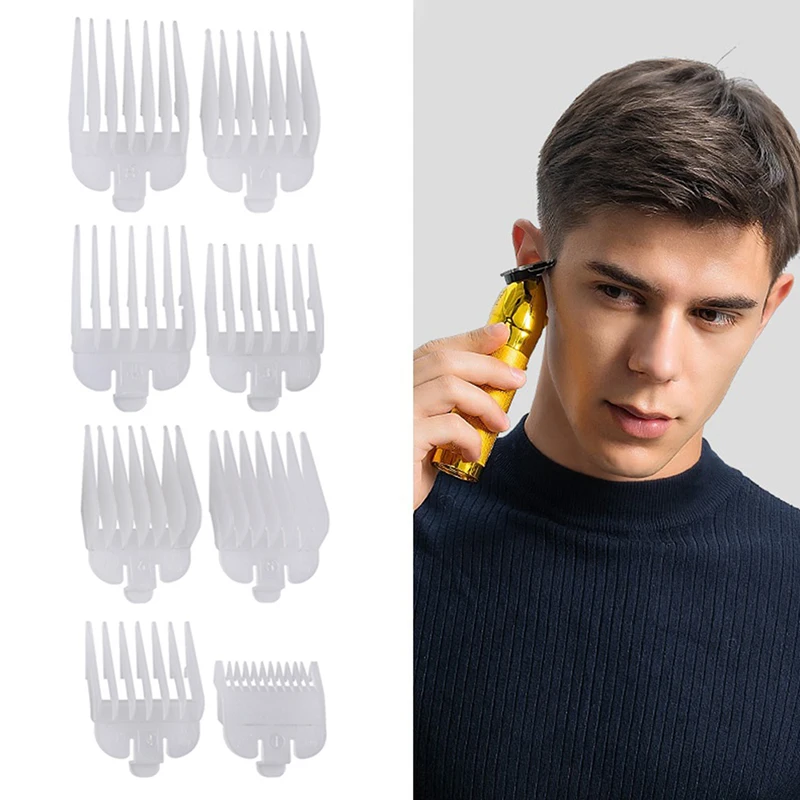 8 Pcs Hair Clipper Guide Limit Comb Trimmer Guards Attachment 3mm-25mm