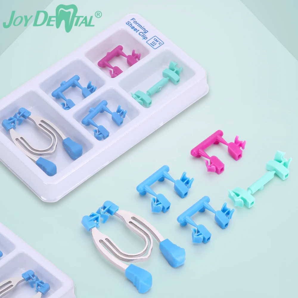

JoyDental Dental Matrix Sectional Contoured Matrices Clamps Wedges Metal Spring Clip Rings Newest Type Plier Dentistry Tools