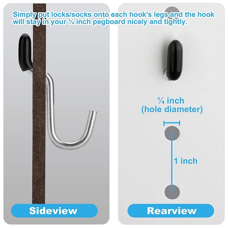 60 различных премиальных металлических крючков для крепления на месте 1/4-дюймовой