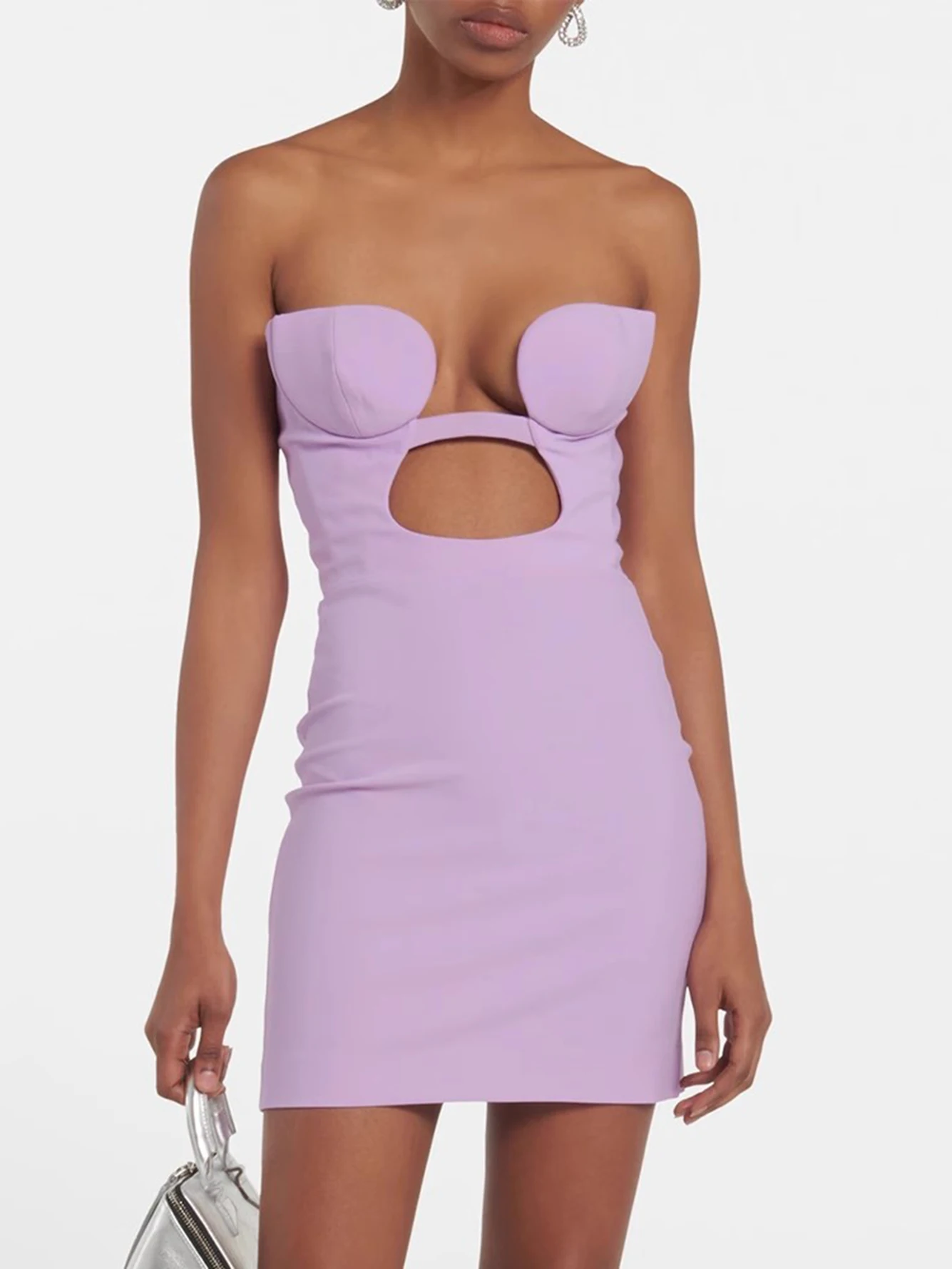 

Sexy Dress Women Elegant Luxury Hollow Backless Mini Bandage Formal Occasion Dresses Vestidos Para Mujer Evening Cocktail Party