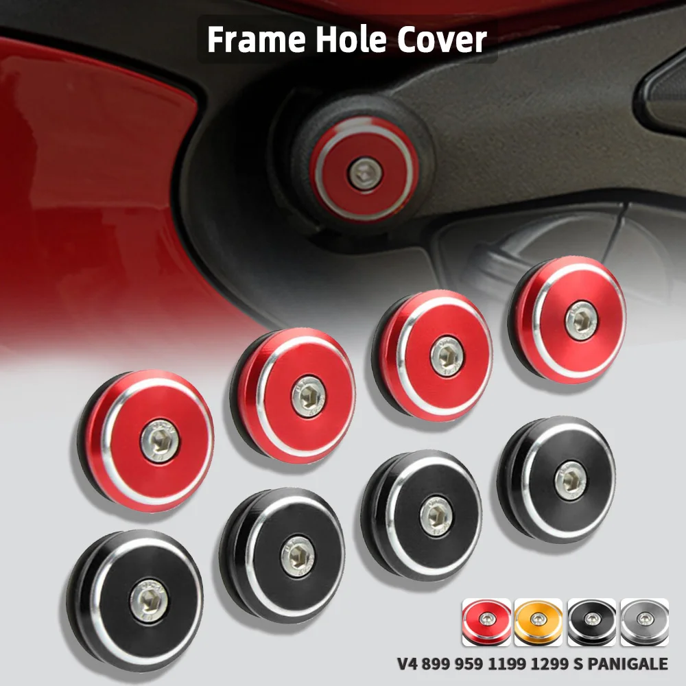 

Motorcycle Frame Hole Cap Cover Fairing Guard For Ducati Panigale V4 899 959 1199 1299 S Panigale 2012 2013 2014 2015 2016 2017