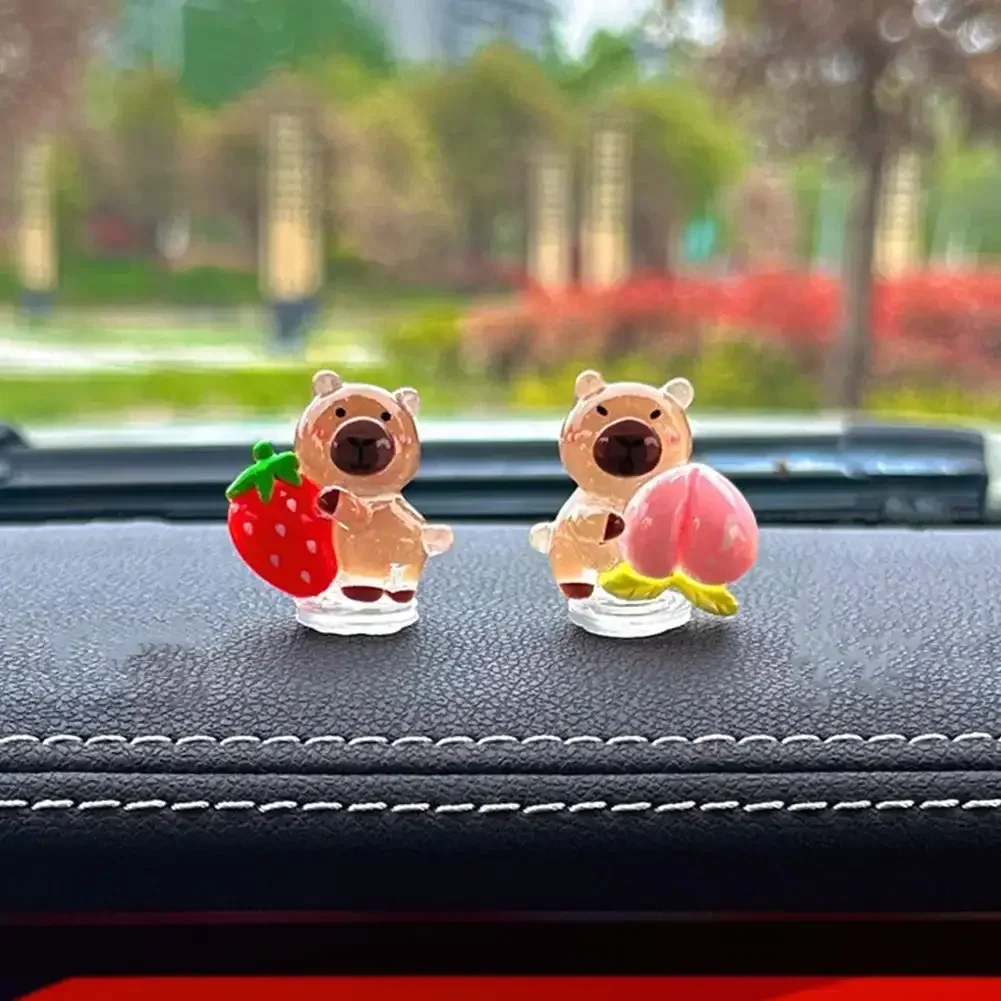 Миниатюрные Мультяшные украшения капибара 5 шт. для кукол на приборную панель