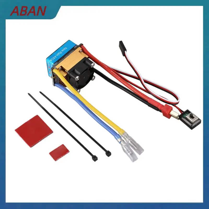 ABAN 2X 480A Матовый одиночный двигатель ESC с охлаждающим вентилятором Водонепроницаемый 2-4S 3 режима 5 В3A BEC для радиоуправляемых автомобилей (art.: 3920ce910ed19) - 3920ce910ed19