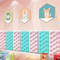 2022 fashion headboard self adhesive childrens anti collision soft bag wall stickers tatami bedroom living room home decoration