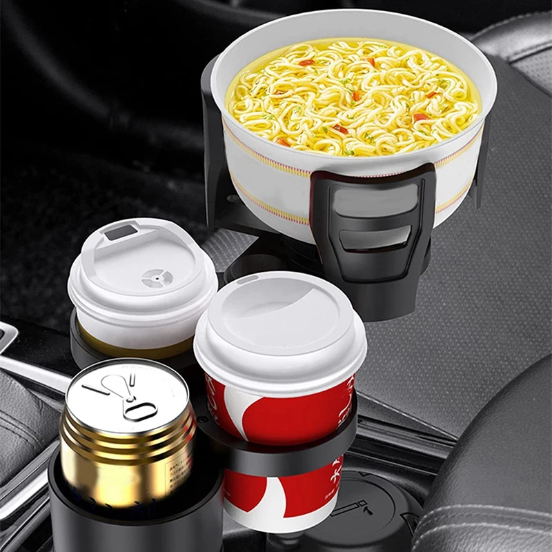 

4 In 1 Car Cup Holder Extender Multi-Function Cup Holder 360 Degree Rotatable And Adjustable Cup Holder