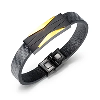the new leather bracelet is selling like a simple versatile titanium steel bracelet for men