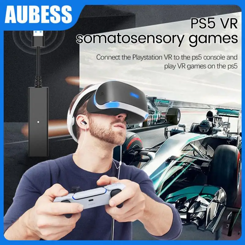 

Mini Vr Connector Corrosion Resistance Ps5 Cable Adapter Portable Camera Adapter Vr Adapter Cable Games Accessories Connector
