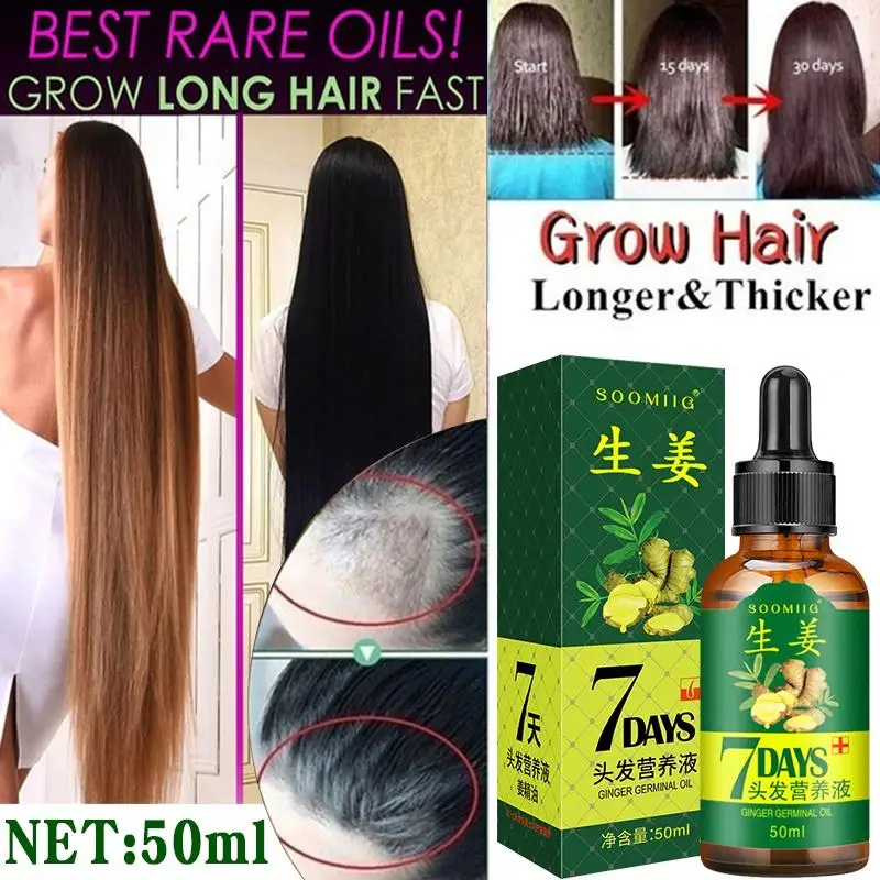 

Ginger Hair Growth Spray Anti Hair Loss Essential Oil Moisturizing Quick Treatment Prevent Thinning Dry Hair Curl Repair Serum