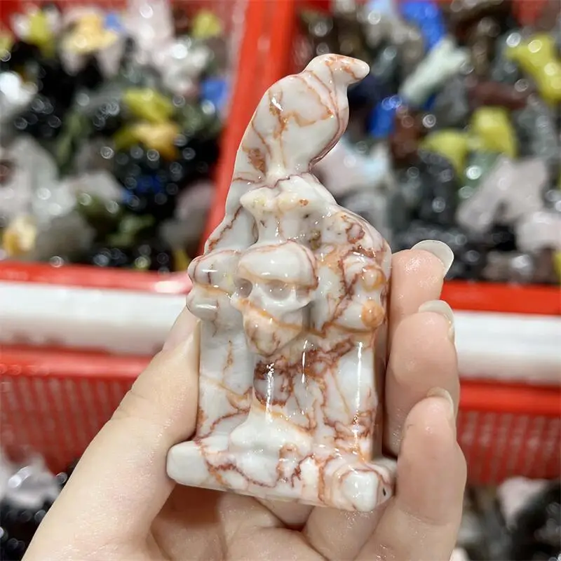 Натуральный красный камень из сети перекрестная вырезка надгробие на Хэллоуин