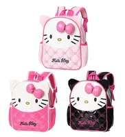 cute cartoon hello kitty childrens schoolbag backpack childrens changing and washing clothing storage bag trendy casual bag
