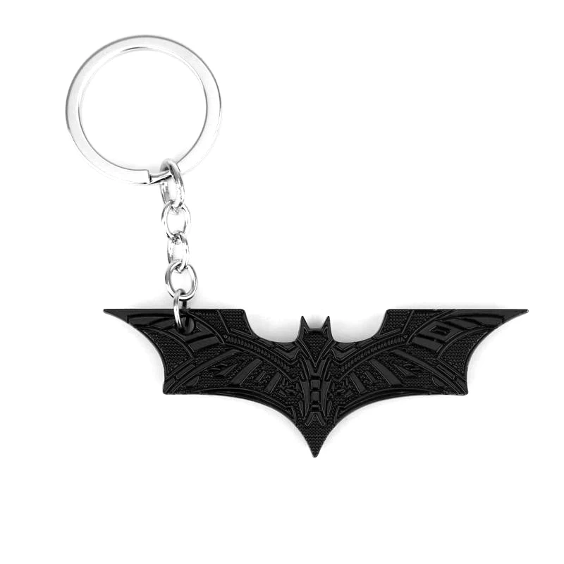 

The Avengers Batman Keychain Black Bat Pendant Keyring Metal Key Holder For Backpack Cosplay Jewelry Men Fashion Accessories