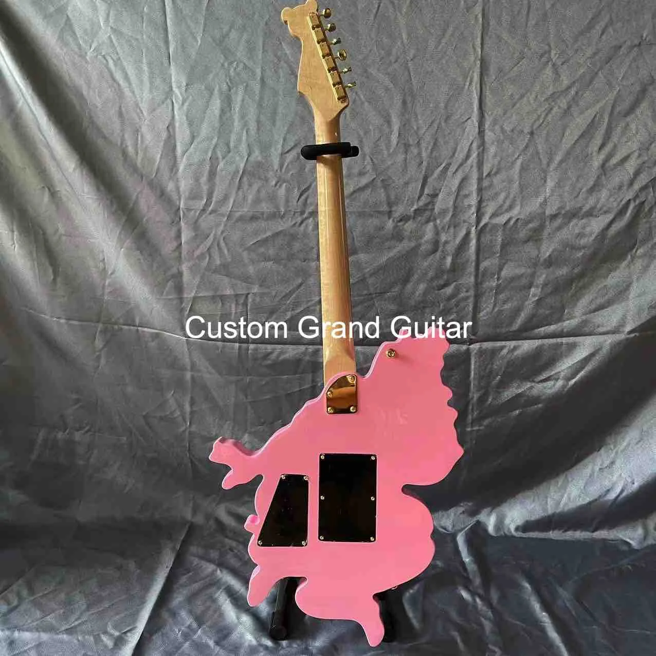 Пользовательская Красивая электрическая гитара для девушек, гитара с необычным телом особой формы