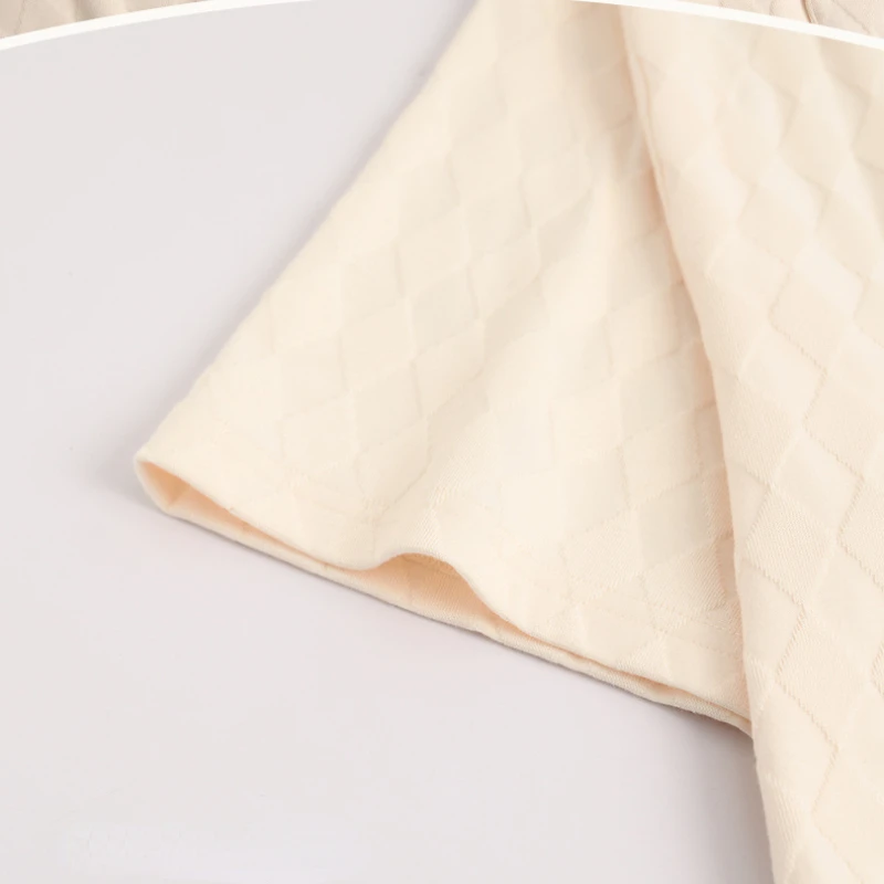 Summer Pure Cotton Pajamas for Women's Short-sleeved Trousers Cardigan with Turn-over Collar This Home Service Casual Nightwear