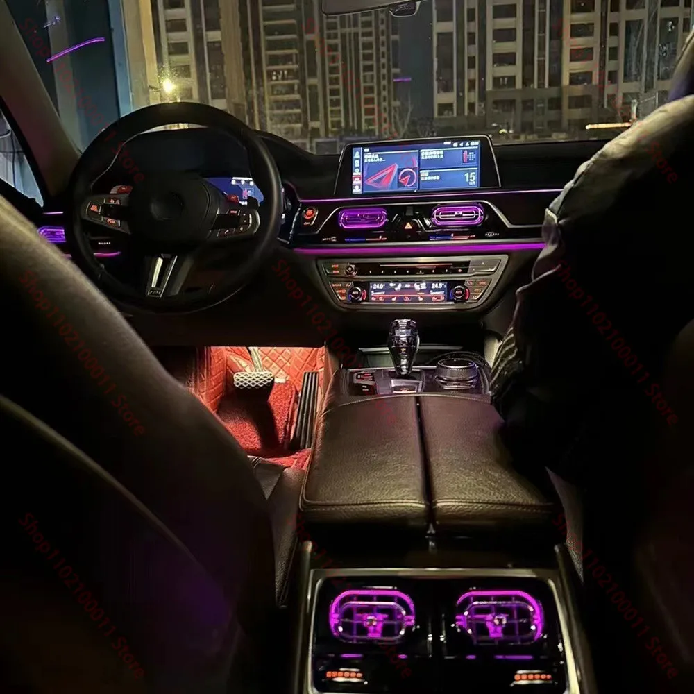 9 цветов Автомобильные светодиодные вентиляционные отверстия для BMW 3/4/5 серии