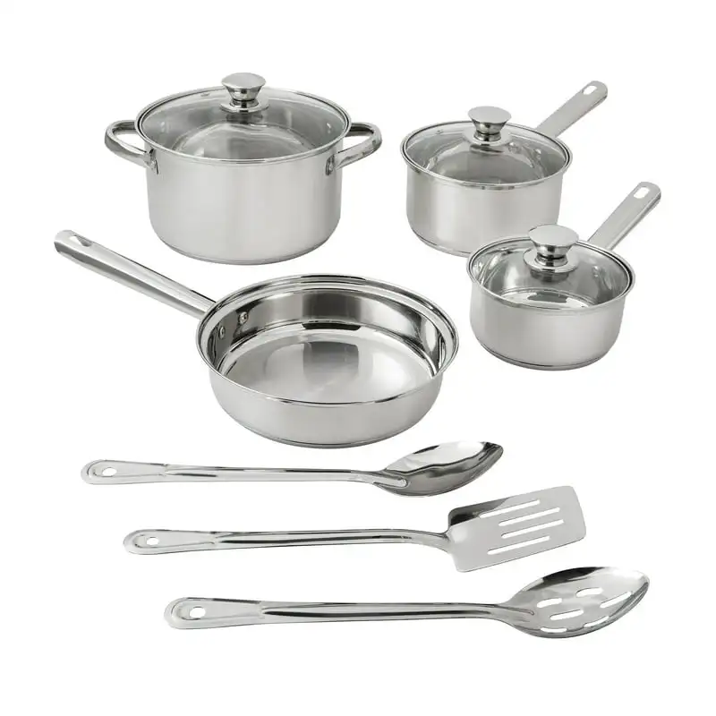 

Steel 10-Piece Cookware Set
