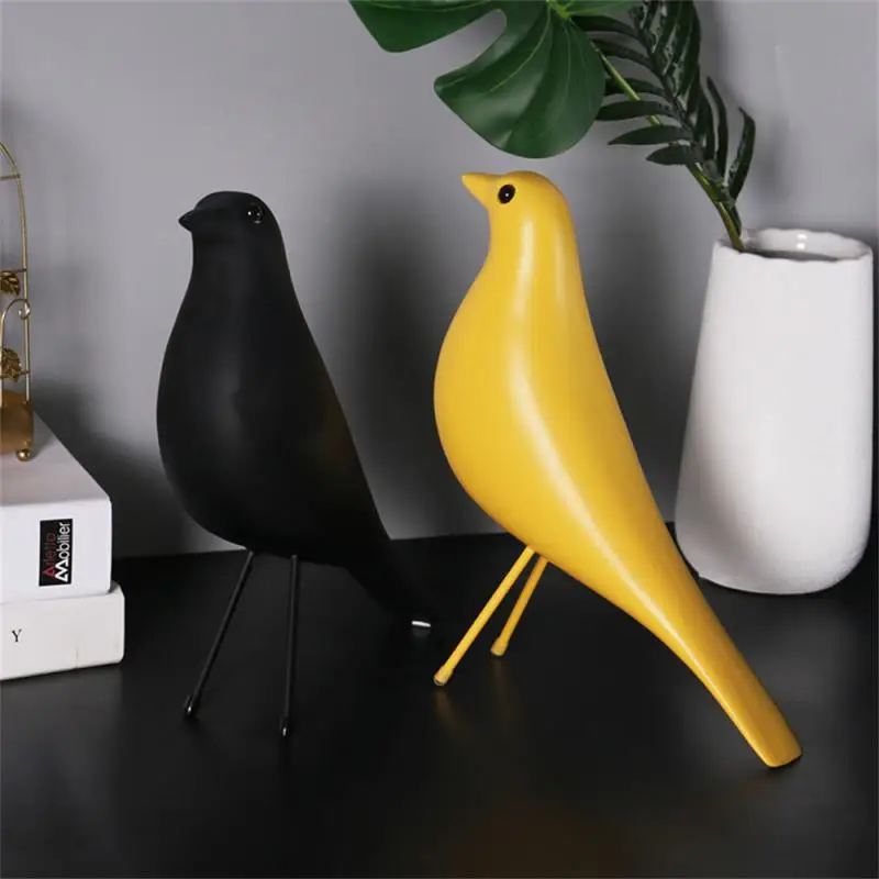 

Статуэтка ЭМС из смолы в виде птицы, современный минималистичный декоративный орнамент для гостиной, спальни, офиса