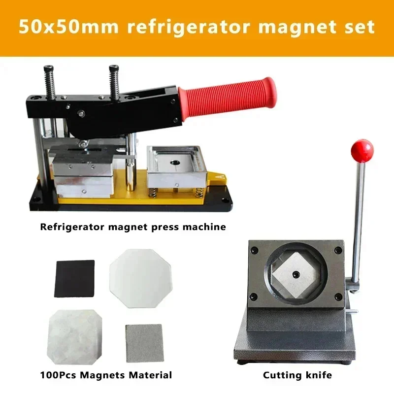 50x50 мм квадратный магнит на холодильник пресс машина для изготовления наклеек с