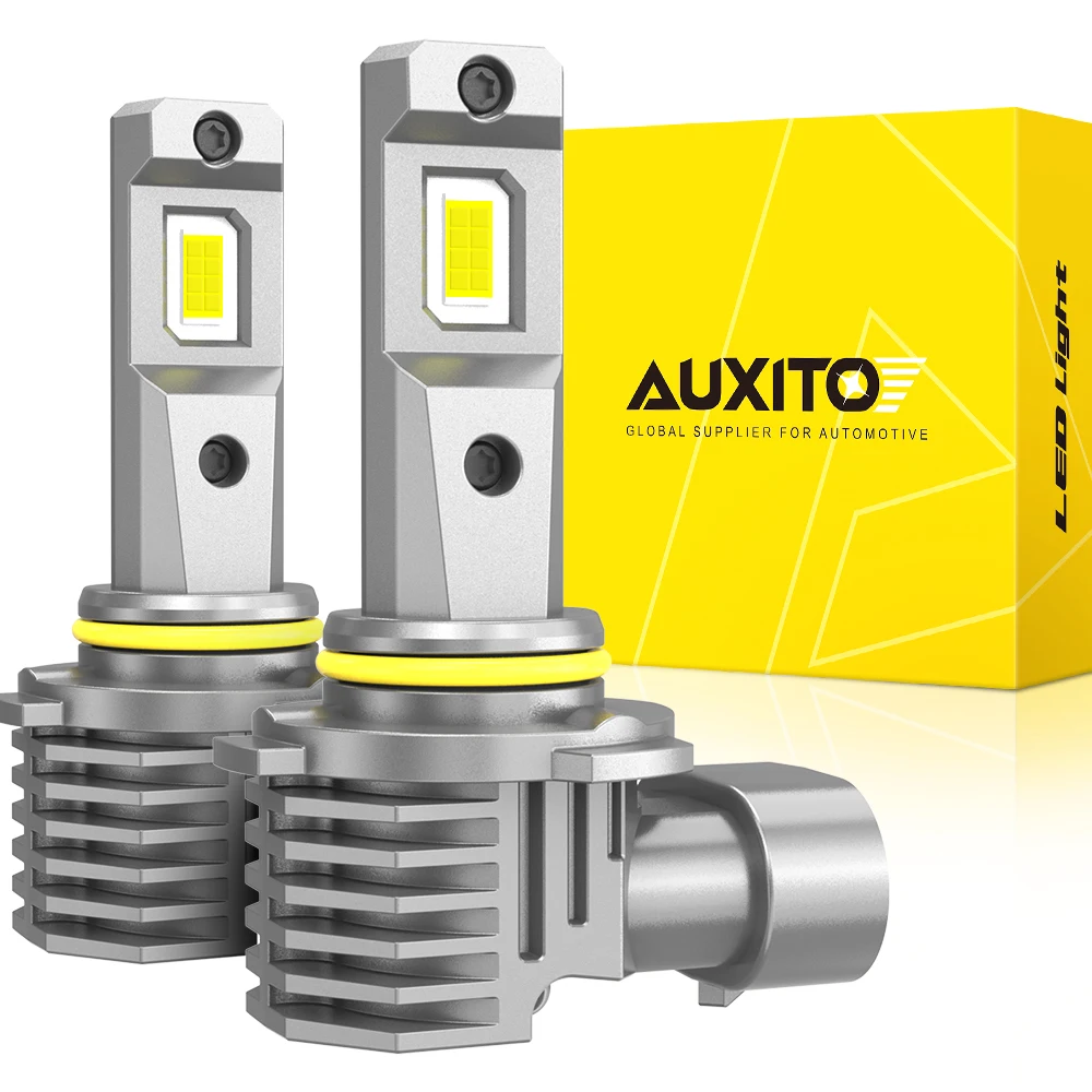 

2 шт. 9005 HB3 Светодиодные фары AUXITO 50 Вт H8 H9 H11 6500K фары без вентилятора для Toyota Corolla 150 свет Audi A4 B8 Bmw E46 F10 лампа