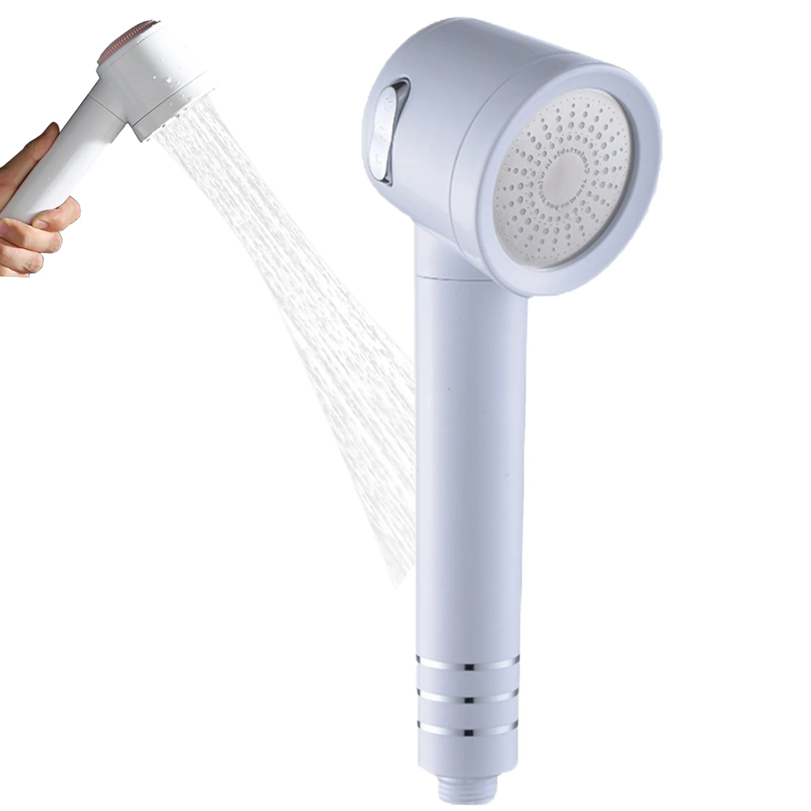 

High Pressure Handheld Shower Head Massage High Pressure Shower Head 3 Water Spraying Modes Power Cleaning Functions For Tubs