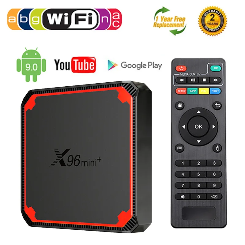 

X96 Mini Plus Smart TV Box Android 9.0 TV Box Amlogic S905W4 Quad Core Dual Wifi 4K Support Google Voice Control Set Top Box