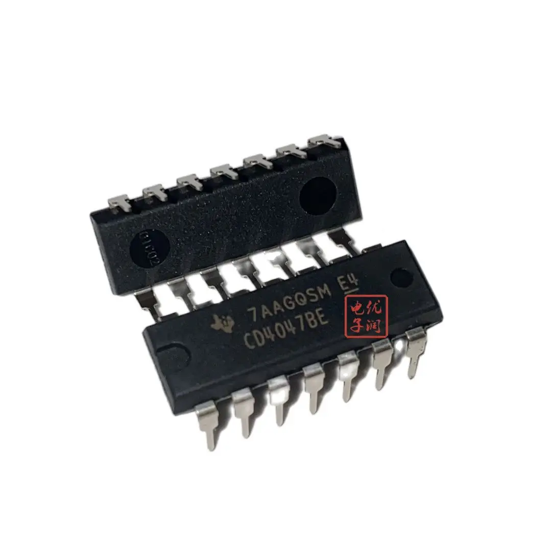 

10 шт./CD4047BE CD4047 DIP-14 [оригинальный аутентичный] многочастотный генератор логический чип IC in-line
