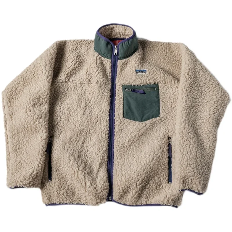 Классическая мужская флисовая куртка Bronson в стиле ретро винтажном теплая