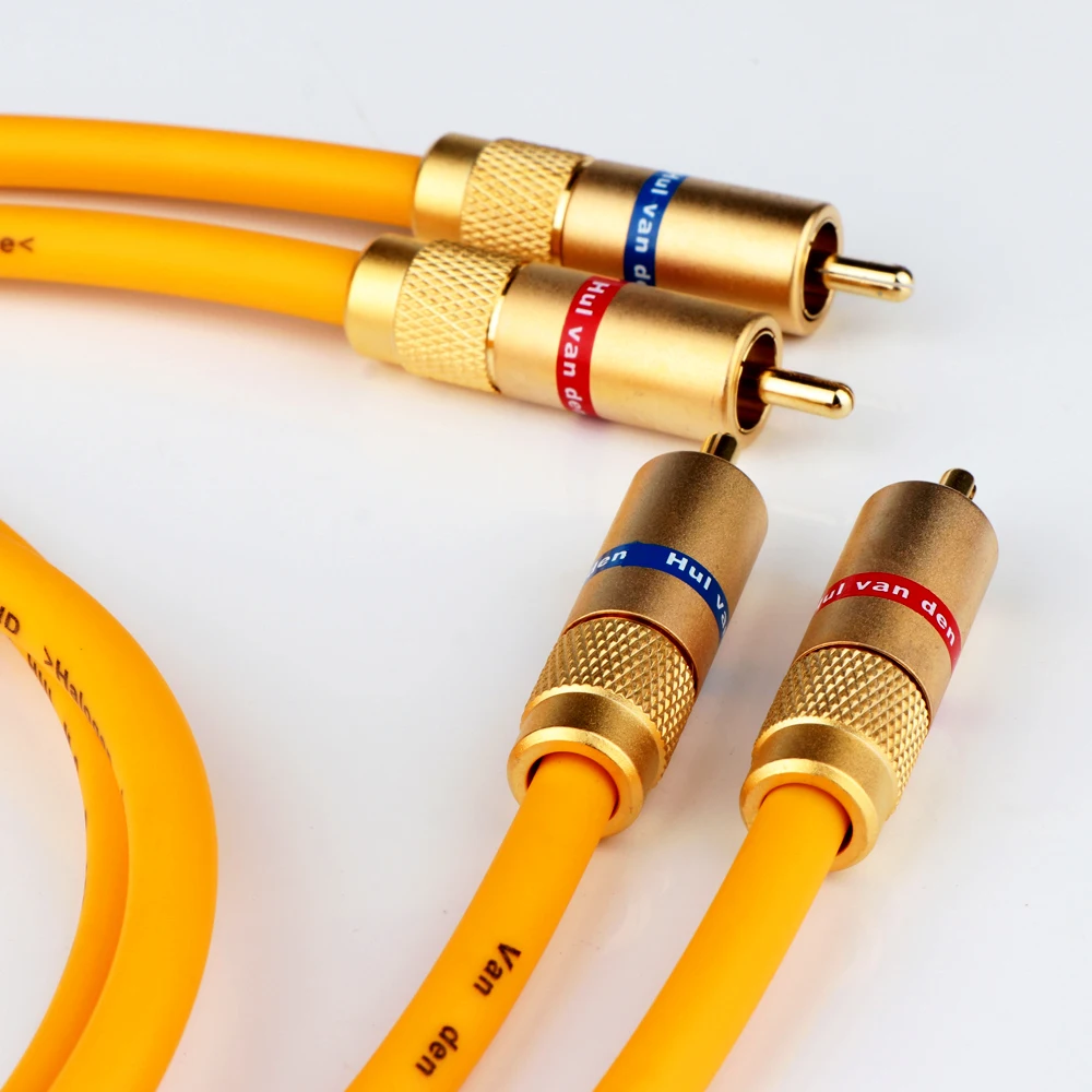 Пара Van Den Hul RCA аудио-кабель, аудио-видео удлинитель, один кабель VDH RCA, соединительный кабель, D-102 III HYBRID (Halogen F)