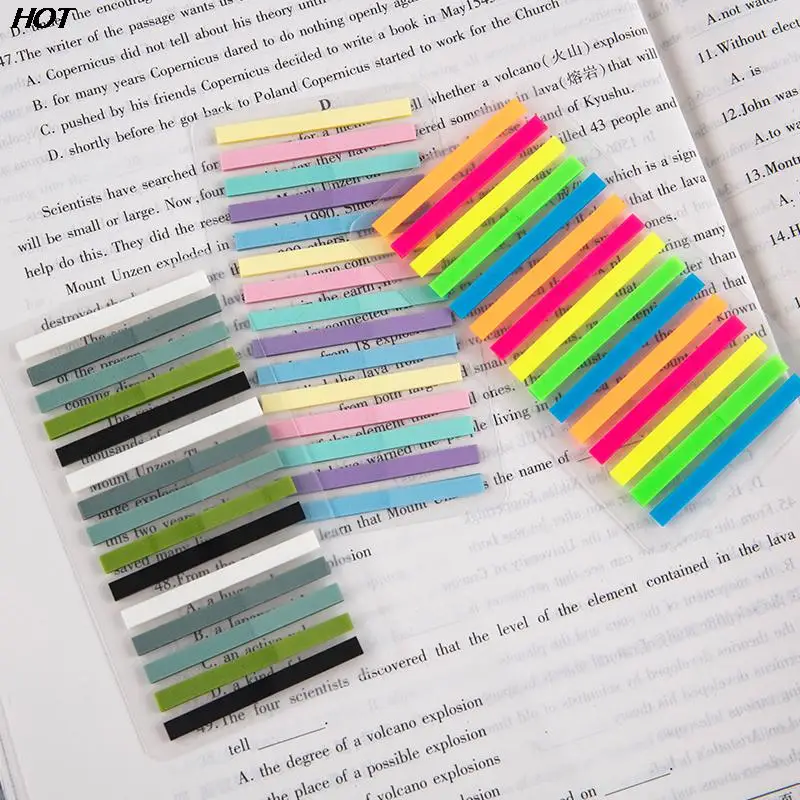 

300 шт., прозрачные флуоресцентные наклейки-полоски