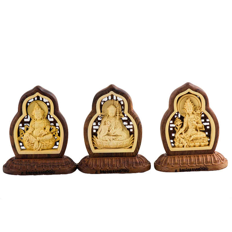 Автомобильные аксессуары деревянные украшения Будды тибетские желтые для