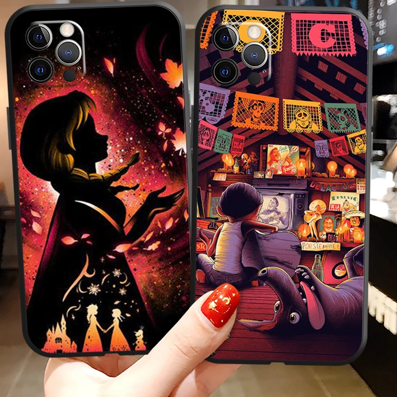 

Disney Cartoon Phone Cases For iPhone 11 12 Pro MAX 6S 7 8 Plus XS MAX 12 13 Mini X XR SE 2020 Back Cover Carcasa Funda