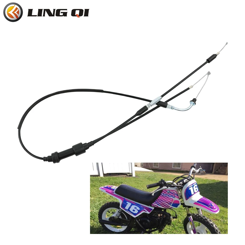 

LINGQI Replacement Throttle Cable Control Wire Handlebar Grip Fit For PW50 Stainless Steel YAMAHA Dirt Bike Parts