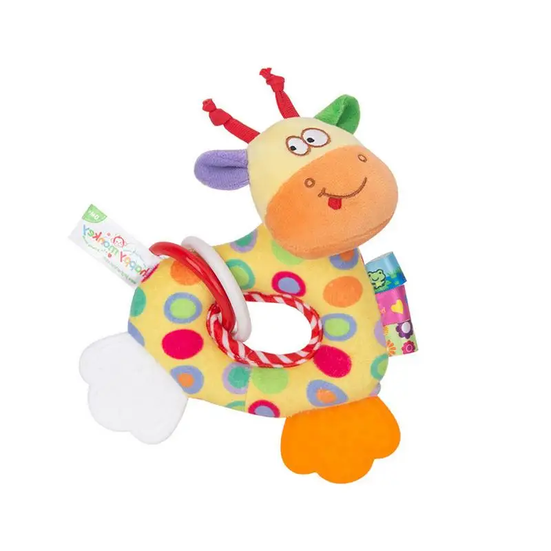 

Мягкие детские погремушки для новорожденных, мягкие детские погремушки для новорожденных, милые мягкие животные со звуком для 3, 6, 9, 12 месяцев и новорожденных