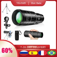 16x52 compact monocular telescope for adults kids focus optics zoom telescope for birds watching hunting camping hiking 8000m