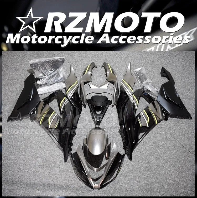 

Новый комплект обтекателей из АБС-пластика подходит для Kawasaki Ninja ZX6R 2013 2014 2015 2016 2017 13 14 15 16 17 18 комплект обтекателей для кузова черный серый