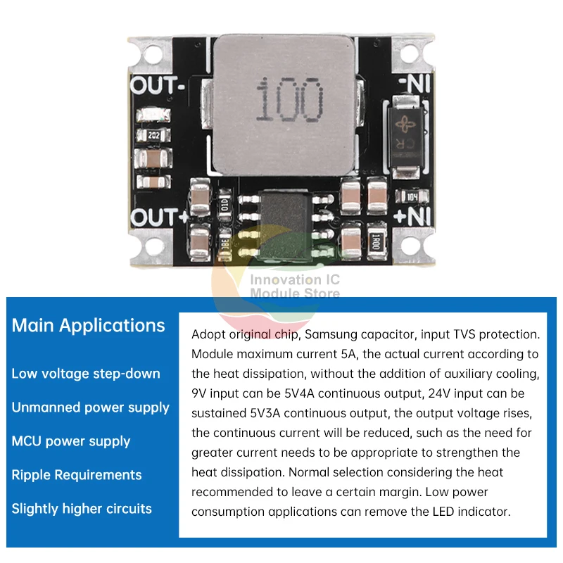 DC-DC Step Down модуль питания Buck DC 5 V-36V вход до 3 V 5V 12V Выход 3A 8W Конвертер плата высокой